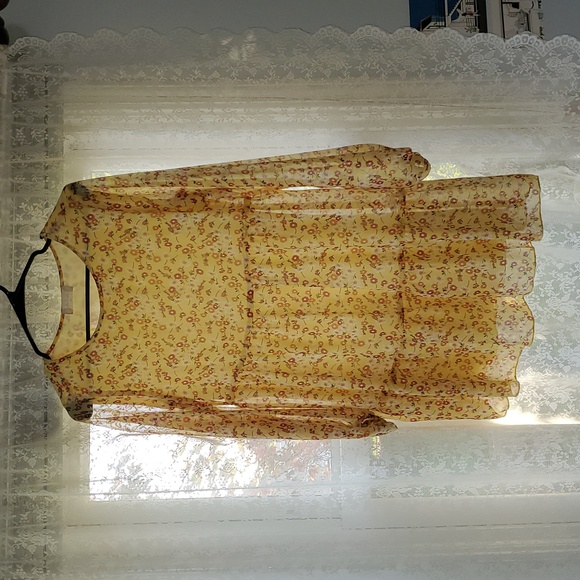 Altar'd State Dresses & Skirts - Floral Yellow Dress
